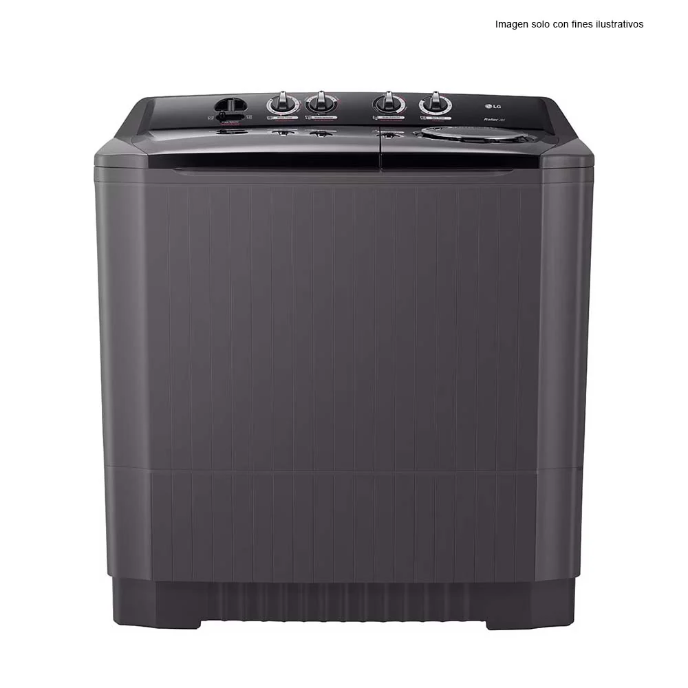 Lavadora semiautomática18kg WP18MAR LG color negro