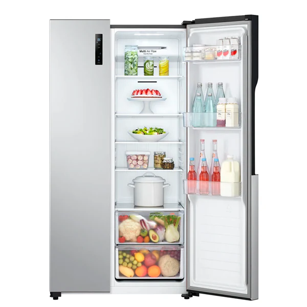 Refrigeradora Side By Side inverter, 18 pc, GS51BPP, LG, color acero pulido - Image 2
