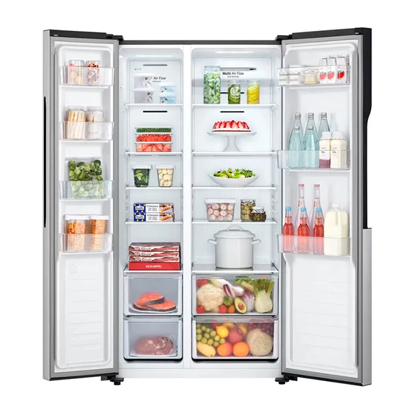 Refrigeradora Side By Side inverter, 18 pc, GS51BPP, LG, color acero pulido - Image 6