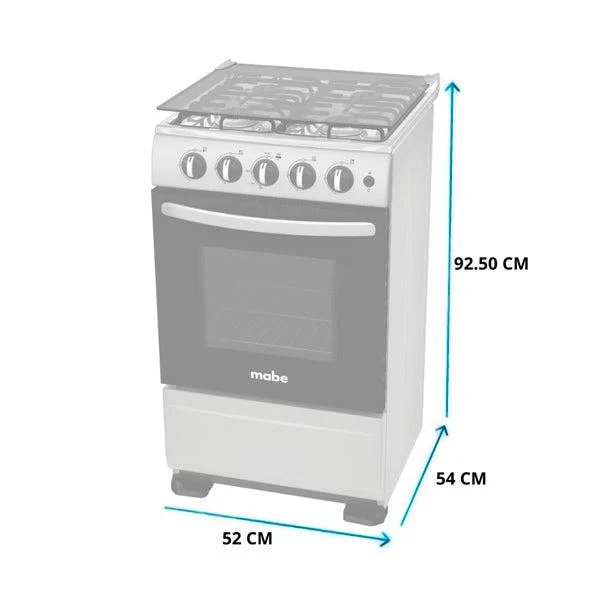 Estufa Mabe de 20" a gas EMA5120SG0 - Image 3