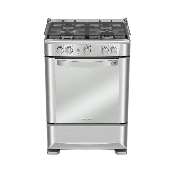 Estufa a Gas, 24”, EMA6030FX0, Mabe, 4 quemadores en acero inoxidable con parrillas de hierro colado y encendido electrónico - Image 3