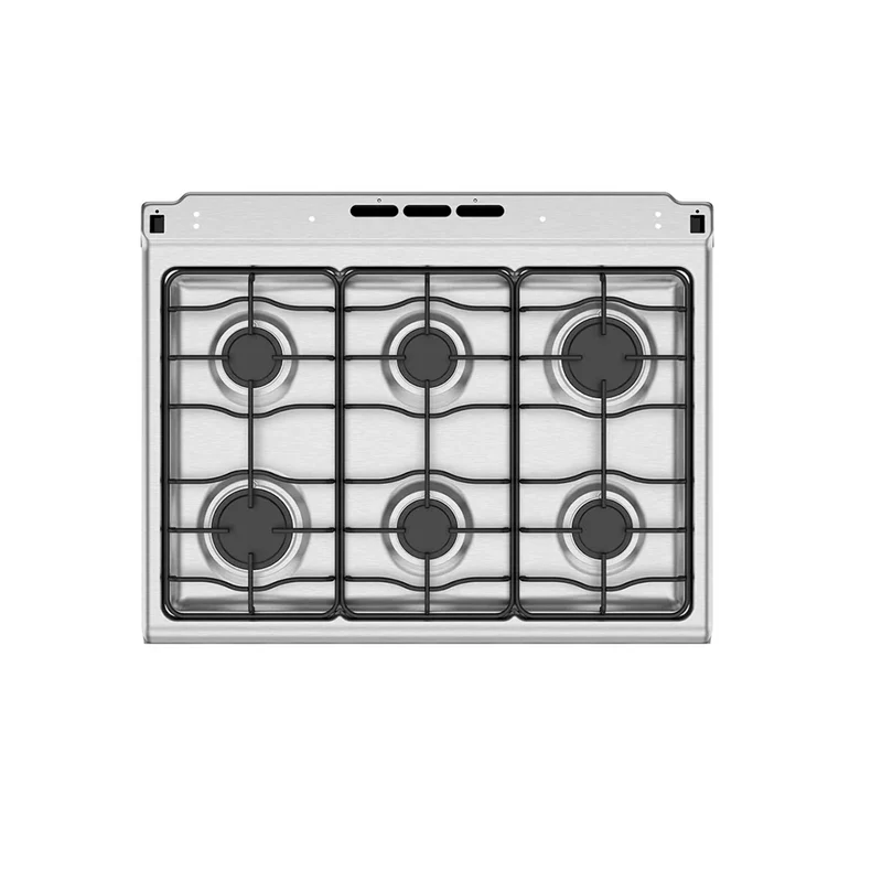 Estufa 30" a gas EM7641BAIS2 Mabe color gris mesa de acero inoxidable 6 quemadores - Image 3