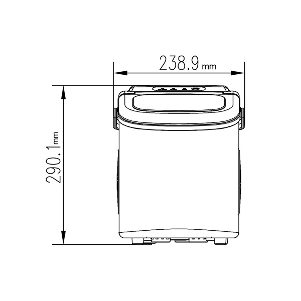 Máquina para hacer hielo FH12-BLACK  DRIJA. capacidad (12KG/24H - Image 3