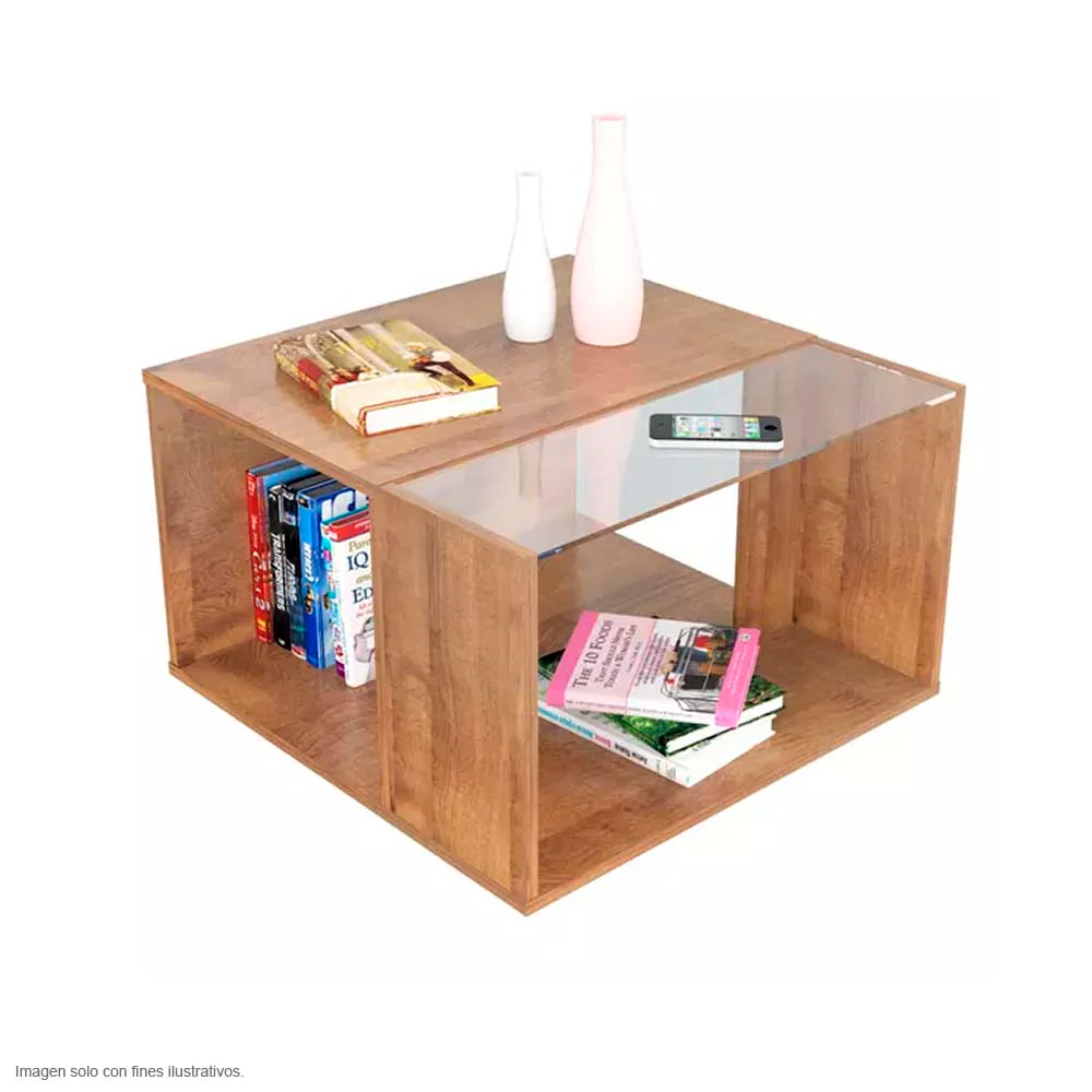 Mesa de centro MCS8206 estructura MDF color amaretto - Image 2