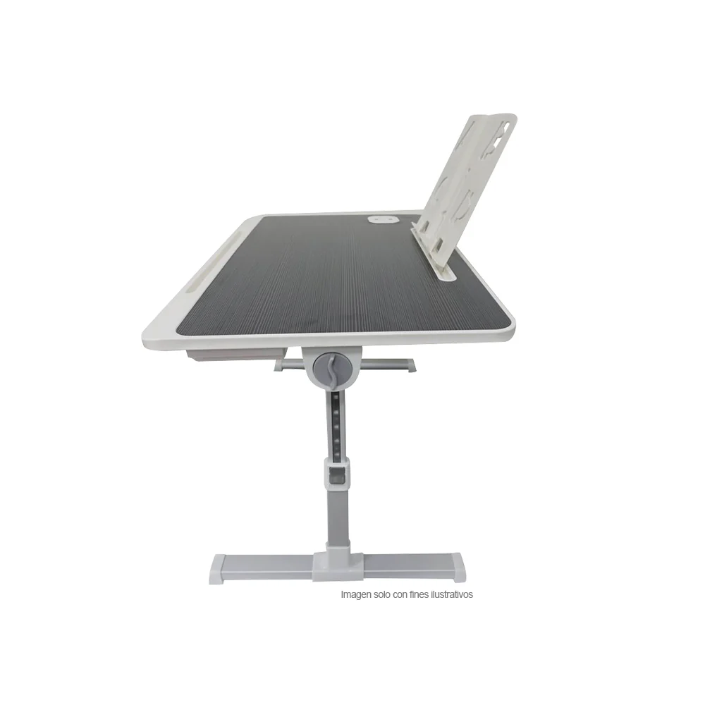 Mesa plegable MF1 para laptop con puerto USB, color negro - Image 4