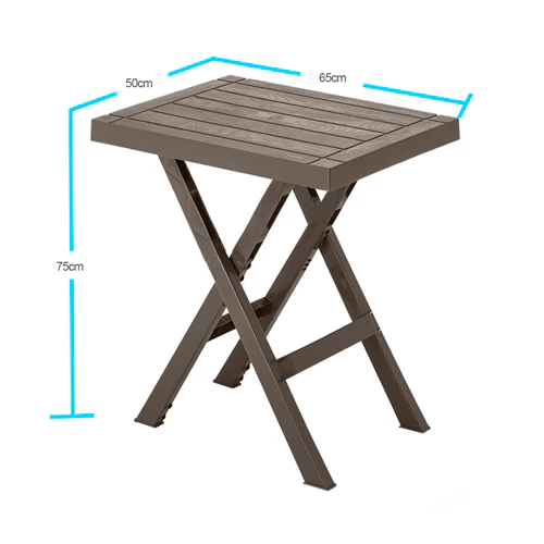 Mesa rectangular plegable + 2 sillas plegables Mocca 13010-XP. - Image 3