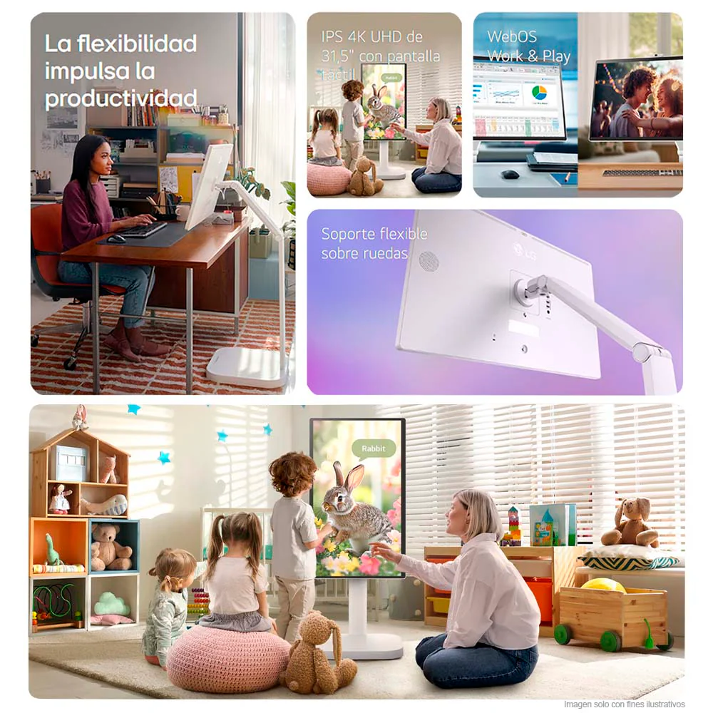 Monitor de 32" Smart Swing 32U889SA de LG 4K - Image 7