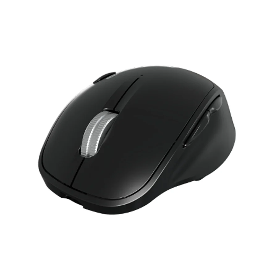 Mouse Negro Inalámbrico Ergonómico Dual Connection Blutetooth 2.4GHz 800/1200/1600DPI KLIP