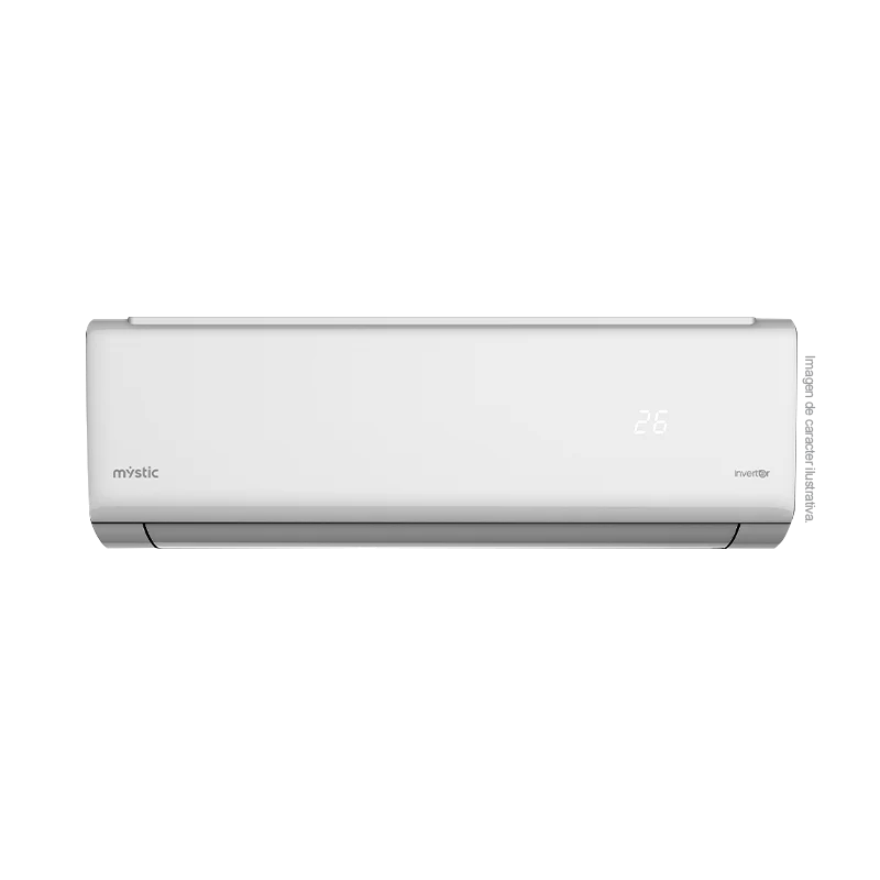 Aire acondicionadoSplit inverter, 18000 BTU, MY-INV2443 Mystic, Flujo de aire 4D, Brisa Suave, Tureria 100% cobre, Protección anticorrosiva Dual Golden Finn y Filtro de salud, SEER 21