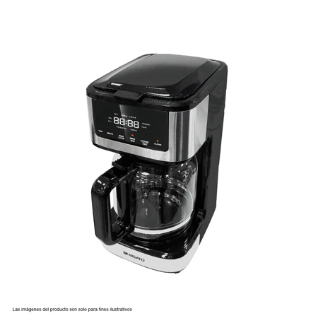 Cafetera 12 tazas NCM-1519DGDL Nisato color negro con acero pantalla táctil y con filtro. - Image 2