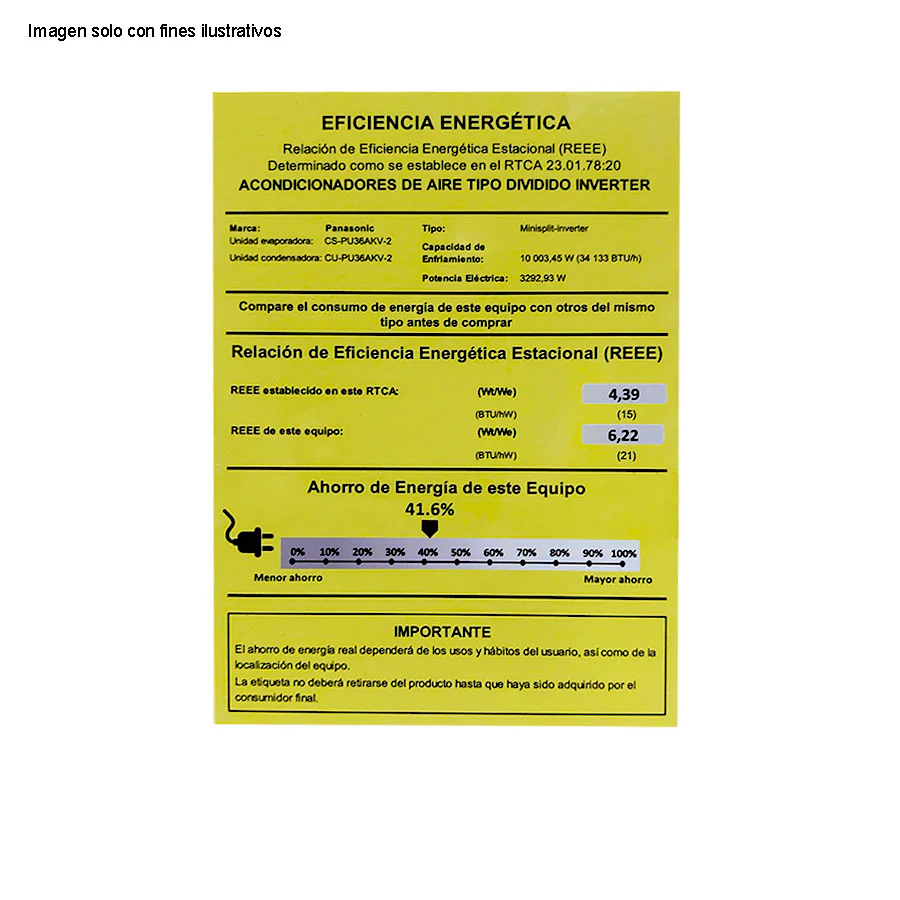Aire acondicionado Split Inveter 36,000 BTU/h Panasonic CS/CU-PU36AKV-2 - Image 5
