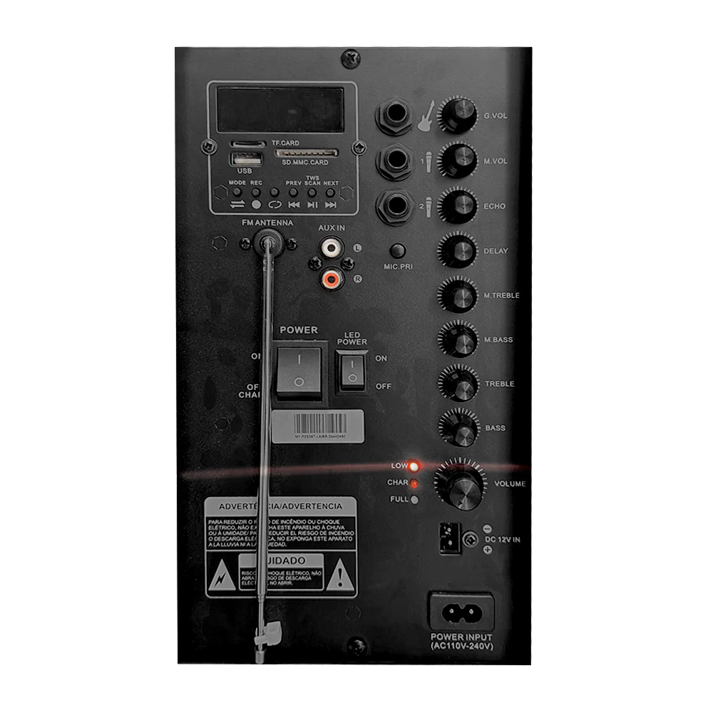 Parlante 15" activo con batería MY-PS508T-LA/BR potencia de 50W (RMS) - Image 3
