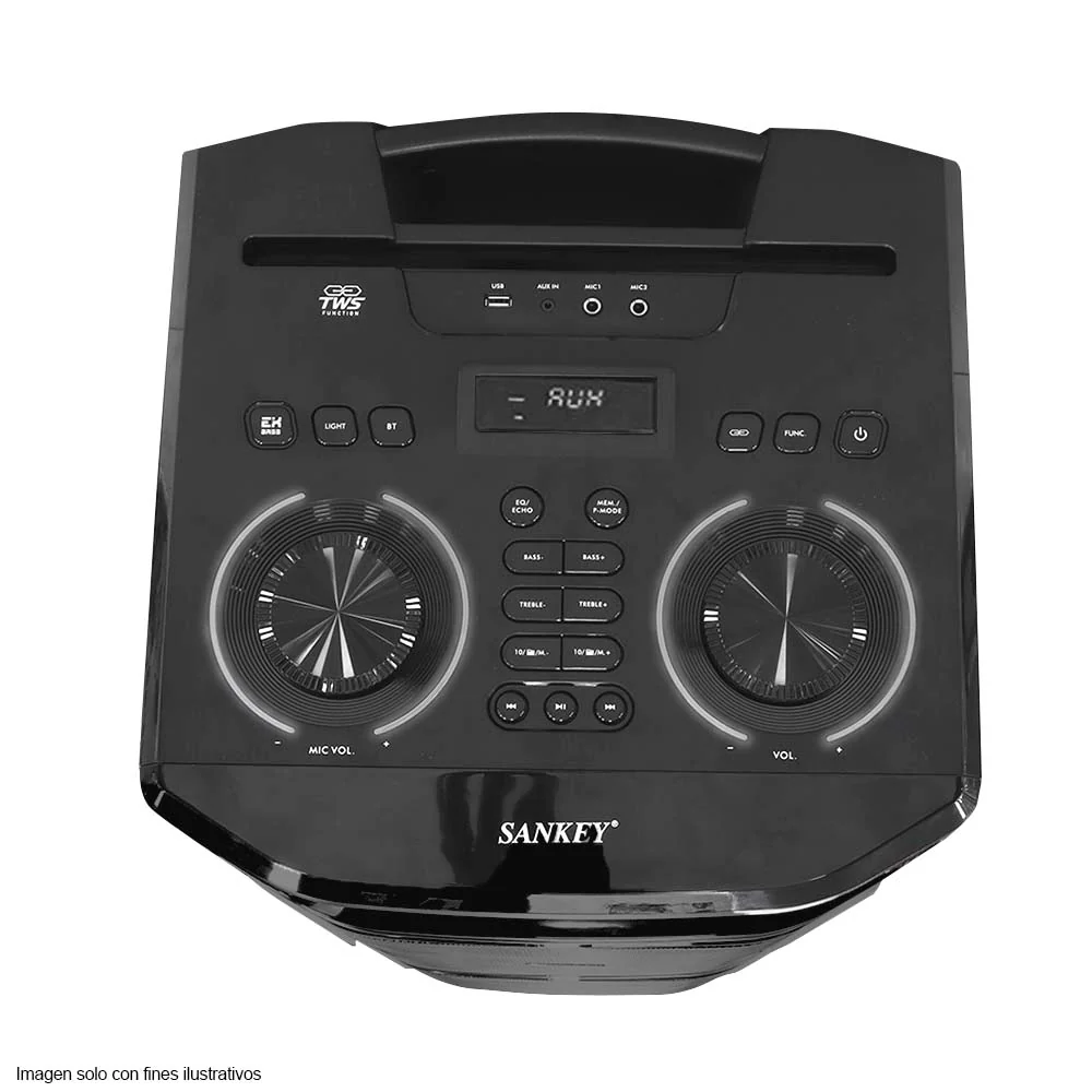 Parlante activo PA15ACK400 Sankey potencia de 400W bluetooth, karaoke - Image 4