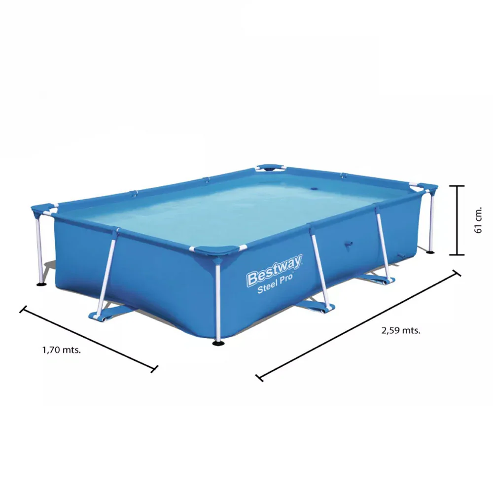 Piscina 56403 BESTWAY con marco de metal forma rectangular - Image 2