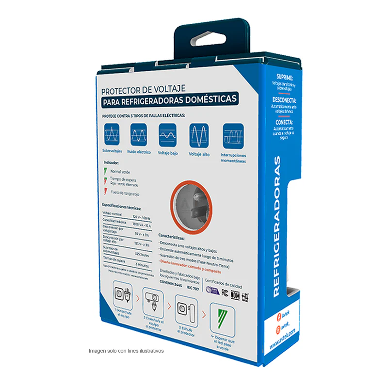 Protector de voltaje para refrigeradoras domésticas. PTN-1T515. AVTEK - Image 3