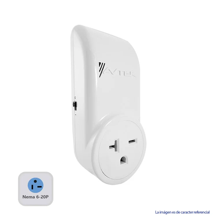 Protector de voltaje SPC-PATT-1T620 Avteek 220V 20A para equipos de refrigeración hasta 36,000 BTU enchufe nema 6-20, 220 Vac.