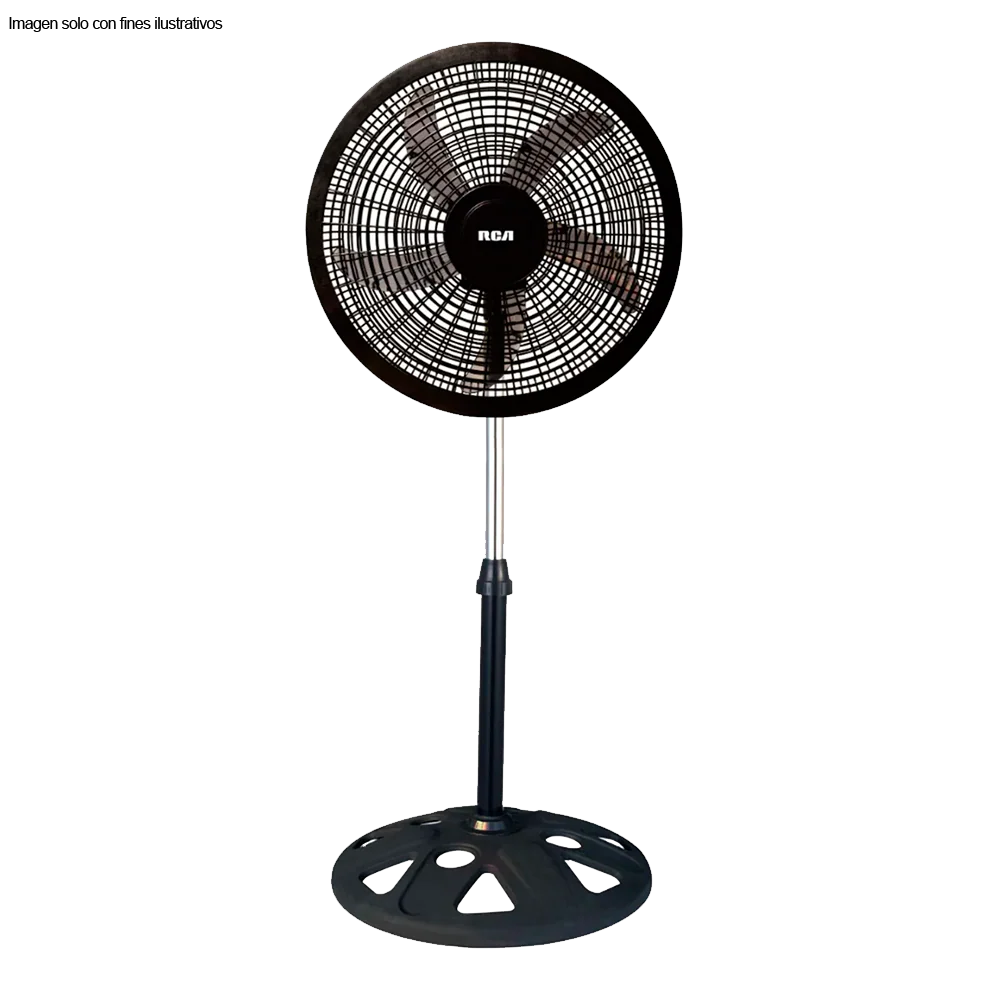 Abanico de pedestal 18" RCFAN4580 3 velocidades, 5 aspas RCA