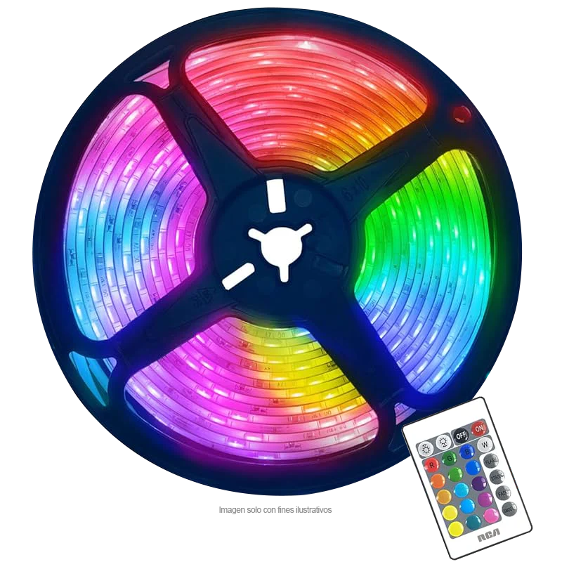 Tira LED Smart RLSM30 RCA Wi-Fi +RF 16 millones de colores RGB, 5metro. - Image 2