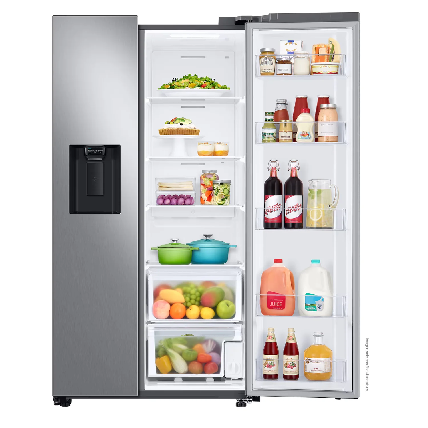 Refrigeradora 28pc RS27T5200S9/AP side by side Samsung, color silver - Image 4