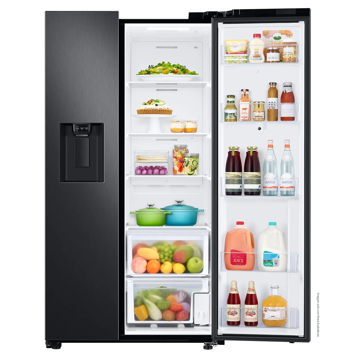 Refrigeradora 27pc, Side by Side RS27T5561B1/AP, Samsung, silver family hub fam - Image 4
