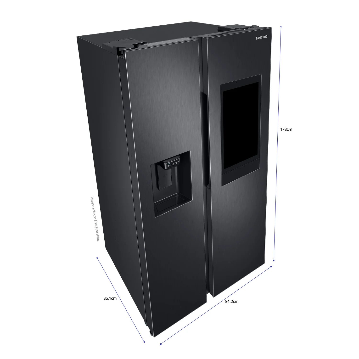 Refrigeradora 27pc, Side by Side RS27T5561B1/AP, Samsung, silver family hub fam - Image 5