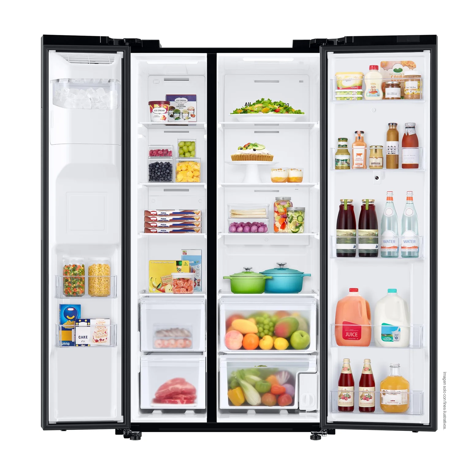 Refrigeradora 27pc, Side by Side RS27T5561B1/AP, Samsung, silver family hub fam - Image 6