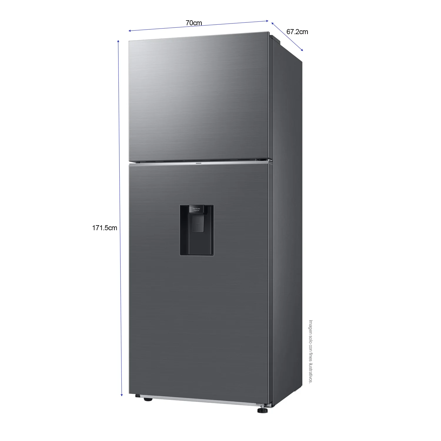 Refrigeradora 13pc Top Mount Dispensador de agua T38DG6224S9AP Silver WIFI Samsung - Image 4