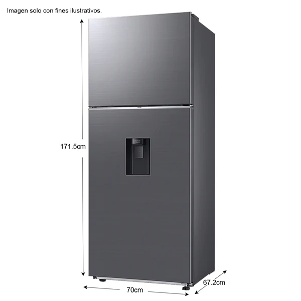Refrigeradora 13pc Top Mount Dispensador de agua T38DG6224S9AP Silver WIFI Samsung - Image 7