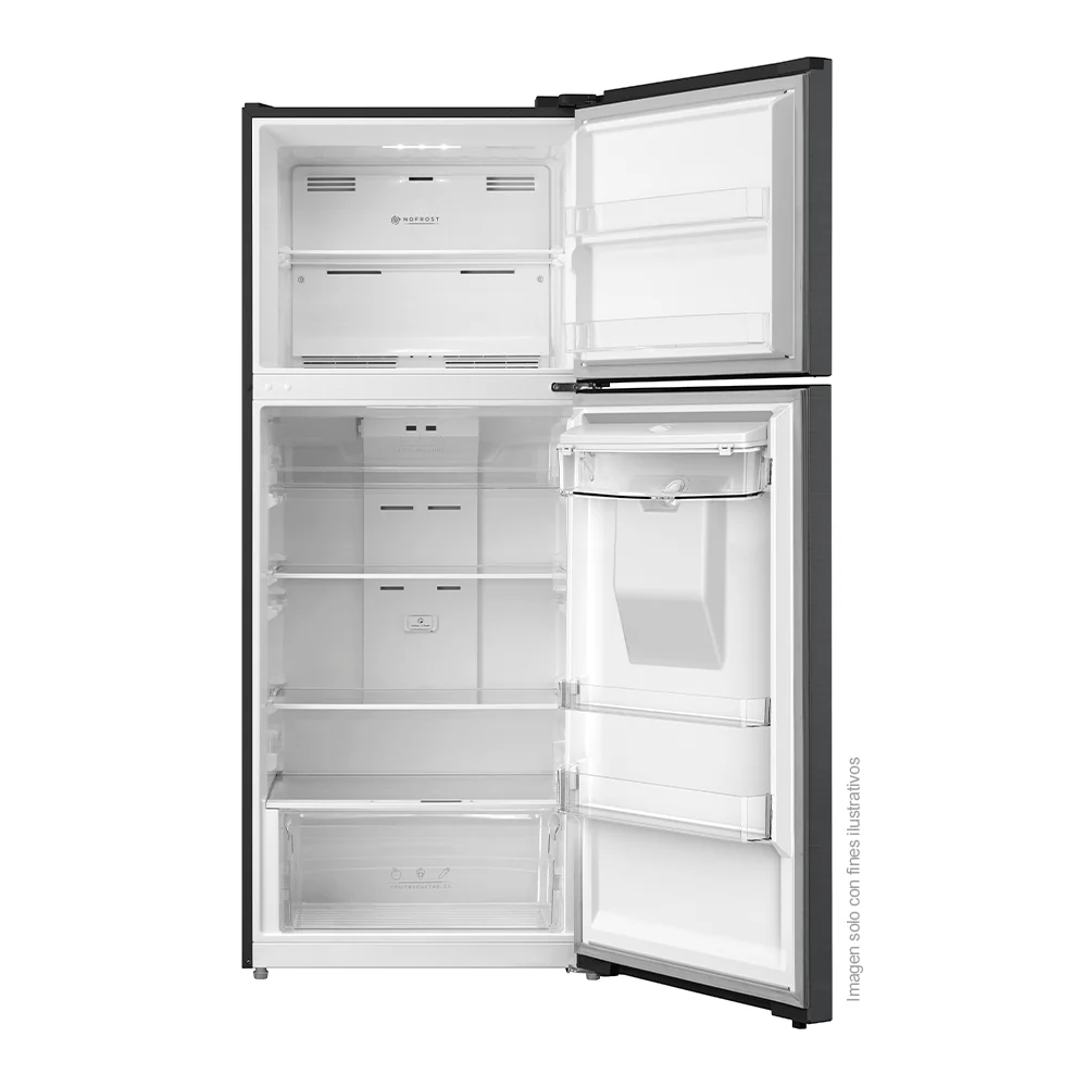 Refrigeradora 14.4 pc RF-NV415LSS Mystic Top Mount, Inverter, No Frost, color gris nublado, dispensador de agua, control electrónico de temperatura - Image 2