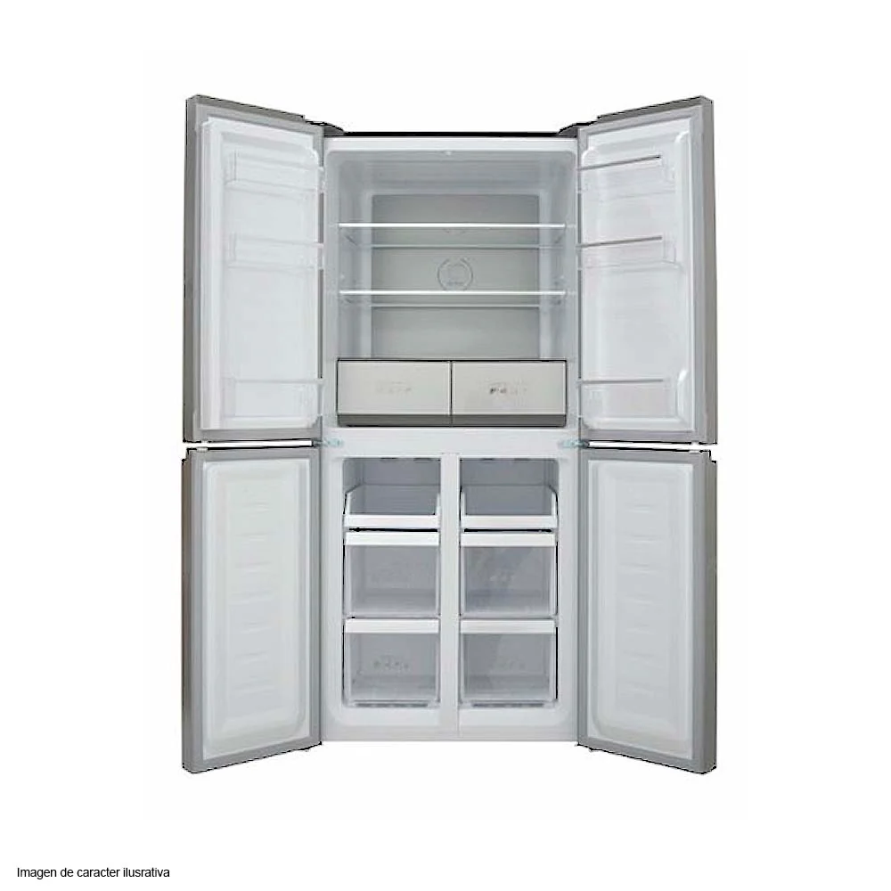 Refrigeradora 16.6pc 4 puertas RF-16F48SS  inverter, Sankey acabado acero inoxidable - Image 3