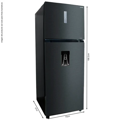 Refrigeradora 16.35pc RF-N415LSS Mystic Top Mount, Inverter, No Frost, color gris nublado, dispensador de agua, control electrónico de temperatura - Image 2