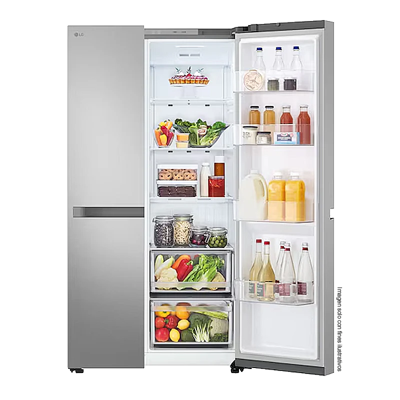 Refrigeradora 22pc Side By Side, VS25BJNK LG color silver, multi air flow, compresor inverter, iluminación LED - Image 5