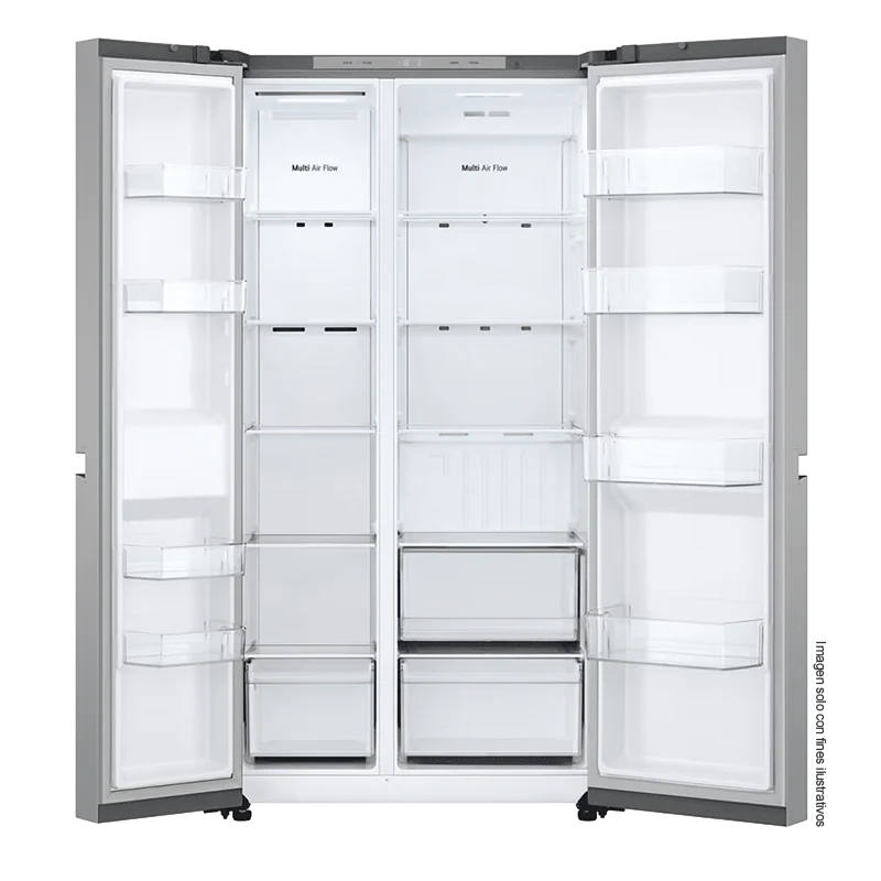 Refrigeradora 22pc Side By Side, VS25BJNK LG color silver, multi air flow, compresor inverter, iluminación LED - Image 6
