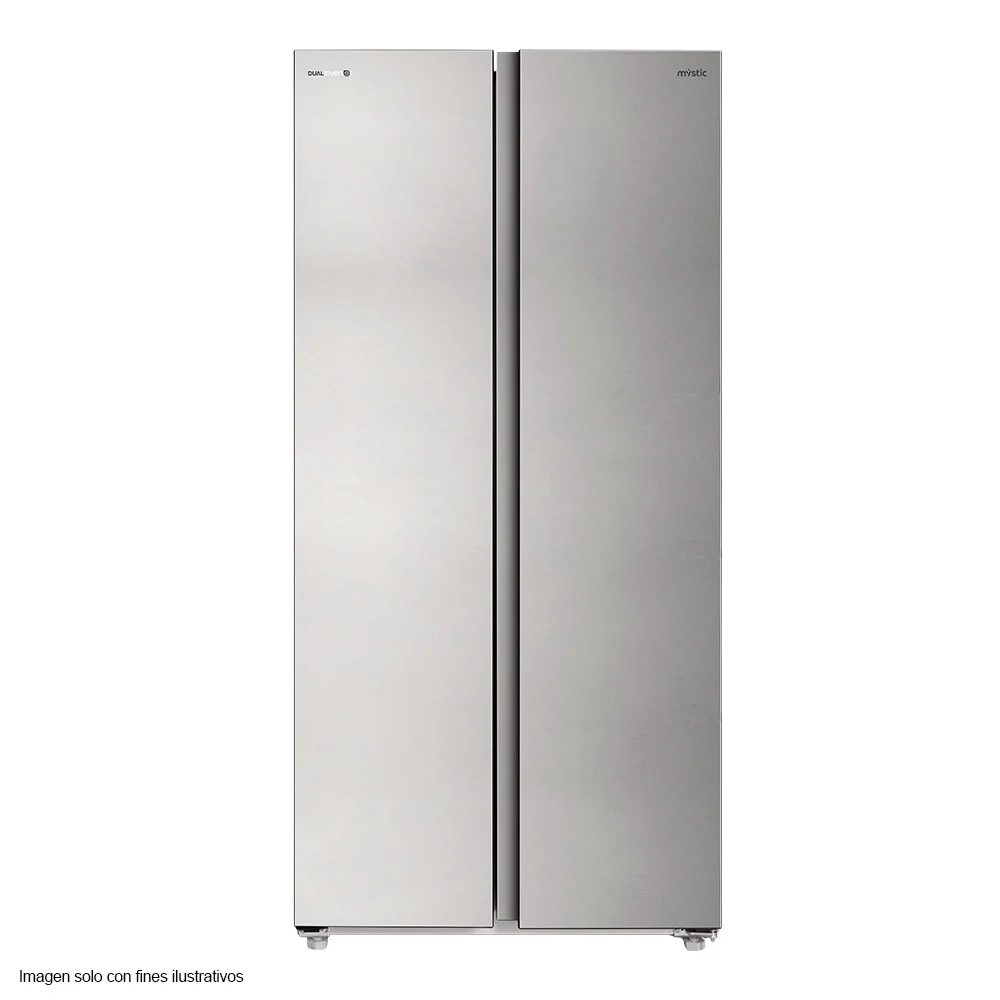 Refrigerador 16pc RF-NV-SB469LSS Mystic Side by Side DUAL Inverter, No Frost, acabado acero inoxidable, multi air flow, bloqueo de niños