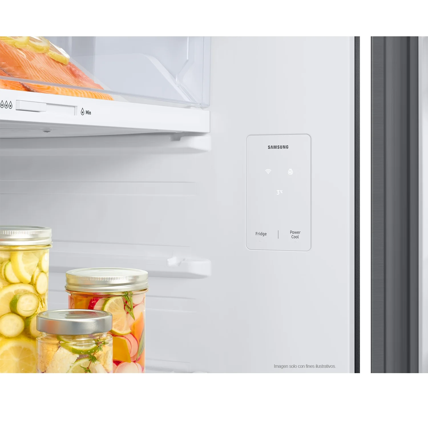 Refrigeradora Samsung 14pc RT42DG6734S9AP color silver WiFi inteligente integrado dispensador de agua - Image 6