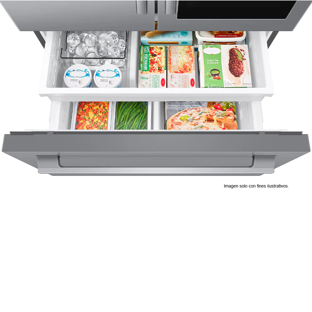 Refrigerador French Door 30 PC RF80H30CETED Samsung Auto-View FDR, Zero Clearance (4mm), Curved, Crushed (Fridge) + Whisky Balls (Freezer) - Image 5