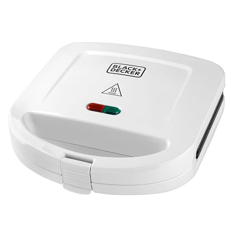 BLACK & DECKER SANDWICHERA COMPACTA 700 WATTS   SM24520 BLANCO CAPACIDAD PARA 2 PIE - Image 3