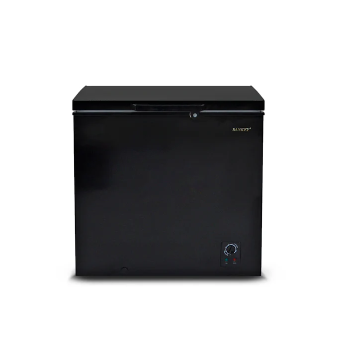 Congelador horizontal 5 pc Sankey RFC-591negro canasta divisora 145 litros.