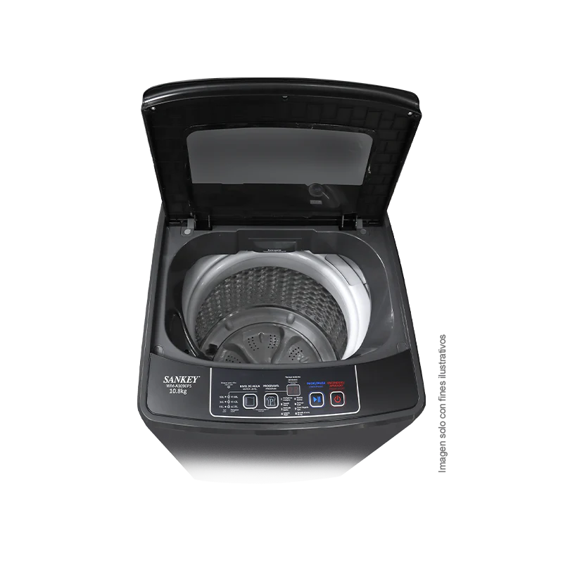 Lavadora Semiautomática 10.8kg, WM-A1090PS Sankey, panel digital tambor de acero inoxidable, filtro atrapa pelusas. - Image 4