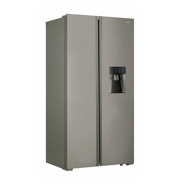 SANKEY REFRIGERADORA RF-19IN91GG SIDE BY SIDE INVERTER DE 18.9 CU.FT DISPENSADOR DE AGUA DISEÑO DE VIDRIO GRIS