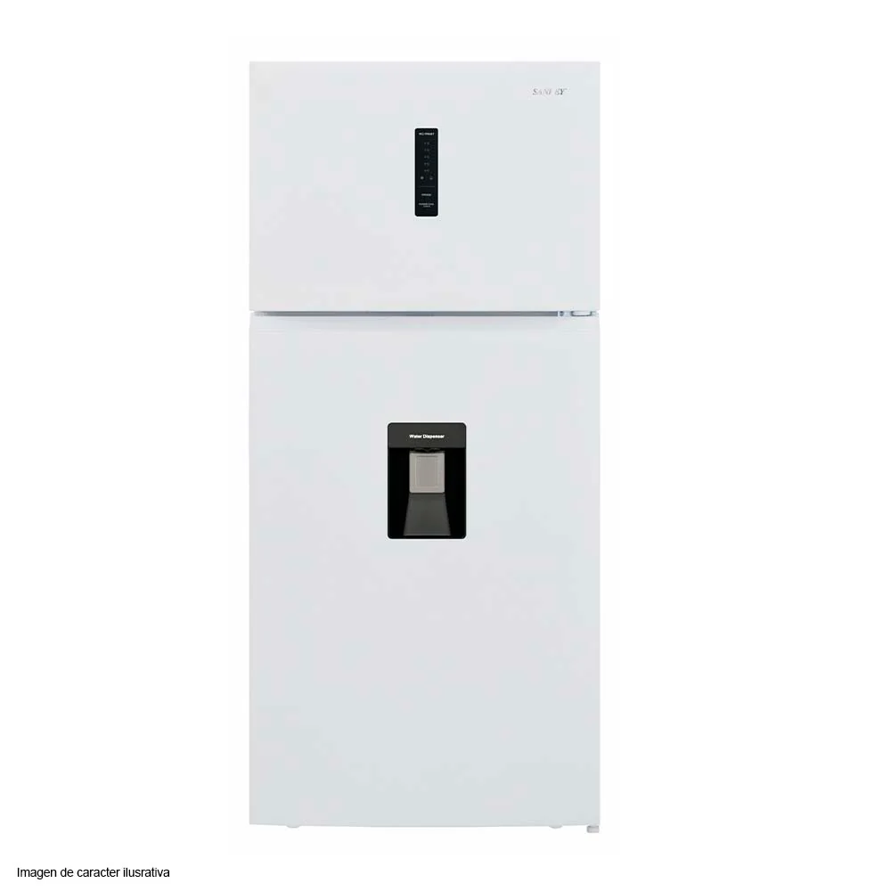 Refrigeradora 20pc Top Mount RF 20IN82WD Sankey color blanca, con dispensador de agua