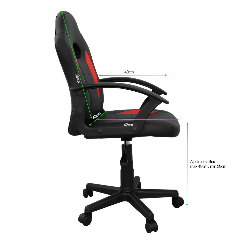 SILLA GAMING, 80 kg, Idea Home, H101008B, - Image 3