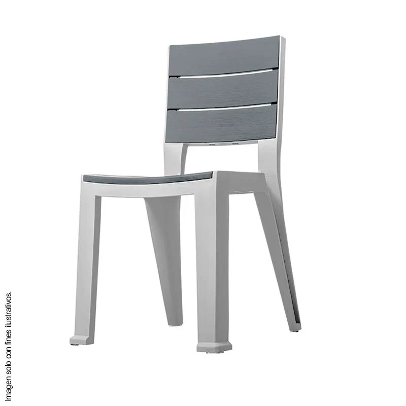 Silla Madeira 582-SIL sin brazos color silver - Image 2