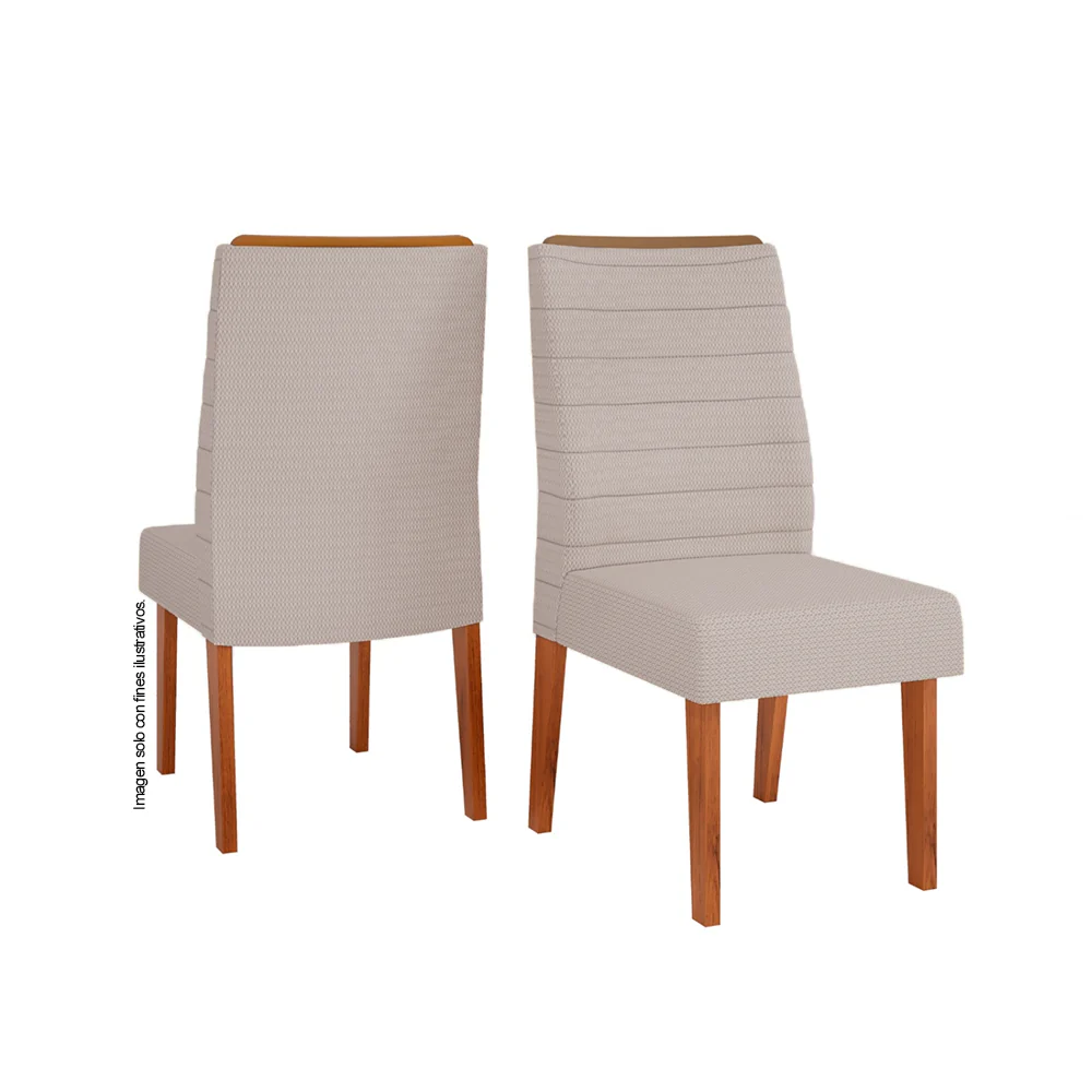 Silla para comedor Marina Ondina Freijo / linho beige