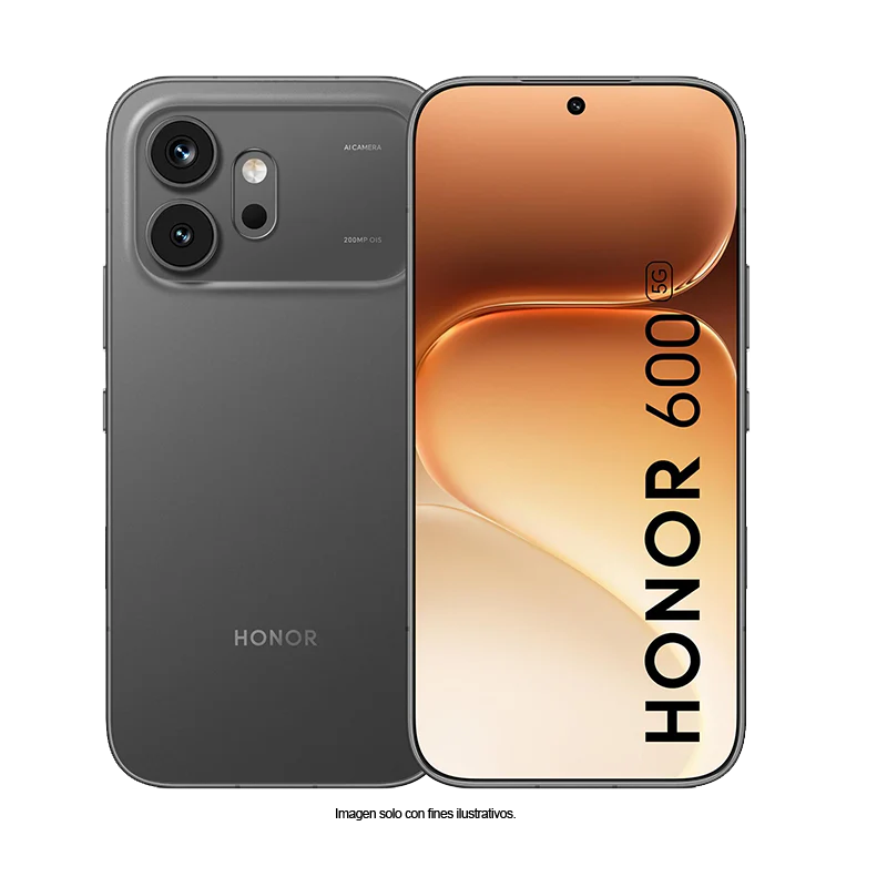 Smartphone Honor 600 color negro, pantalla 6.5" Amoled, dual card