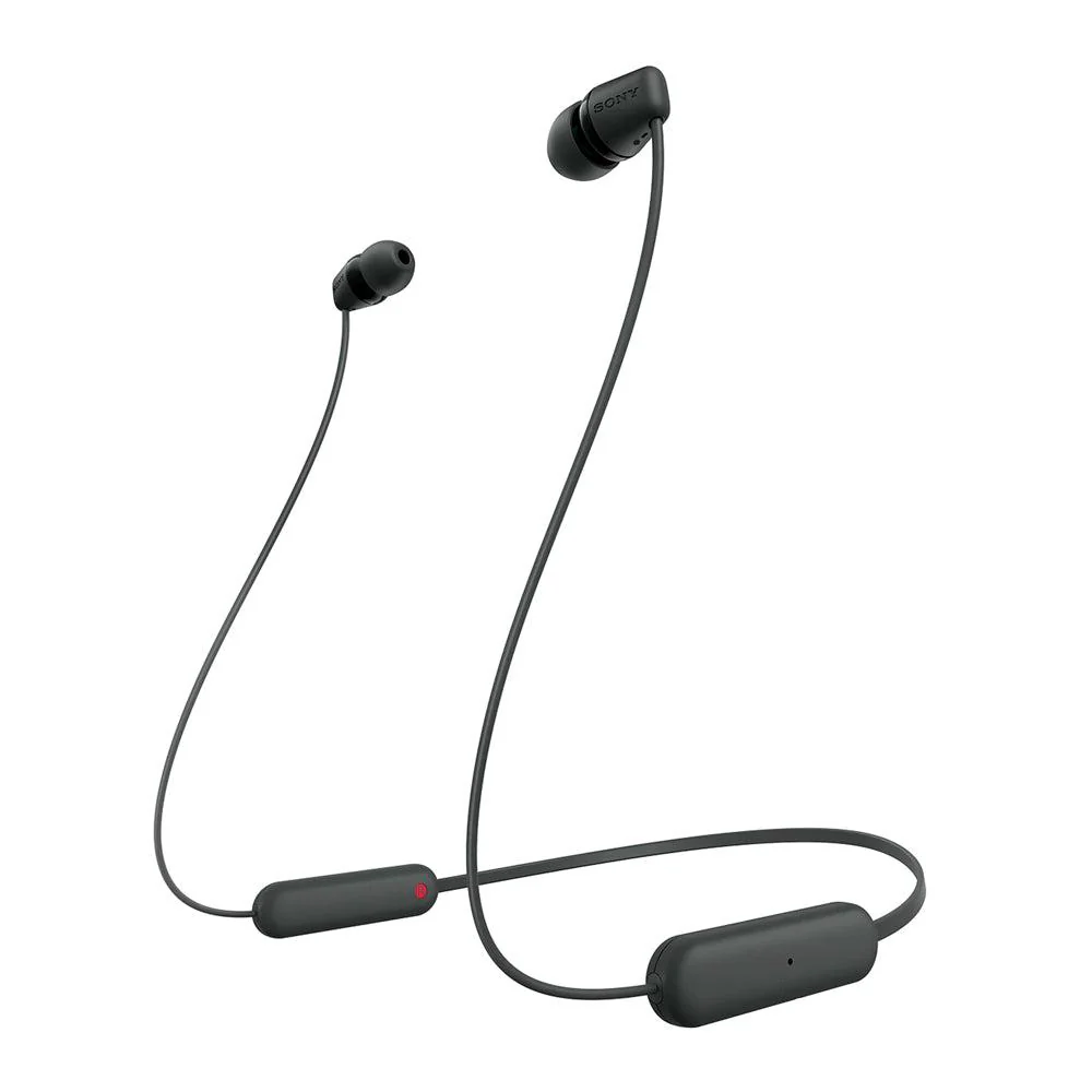 Audífonos In-Ear Inalámbricos, WI-C100/BZUC, Sony, Bluetooth, Color negro