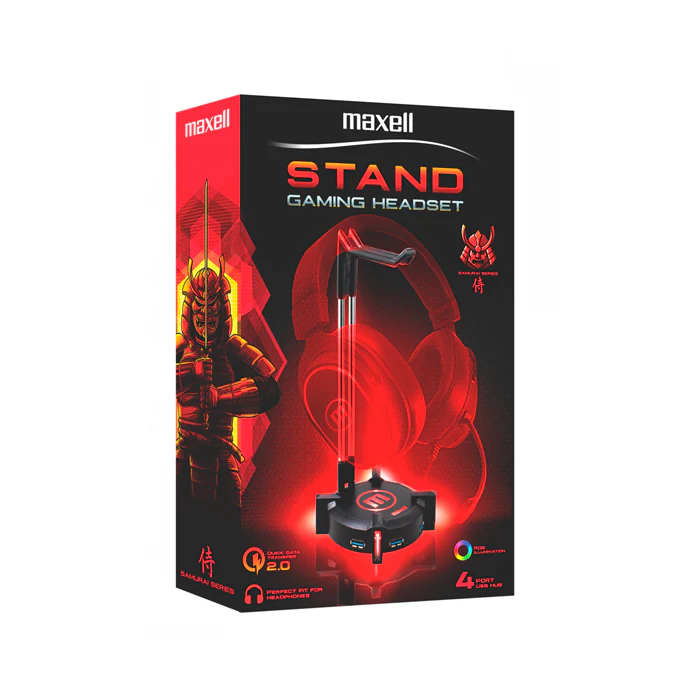 Soporte para auriculares maxell para juegos CA-HS con concentrador usb - Image 2