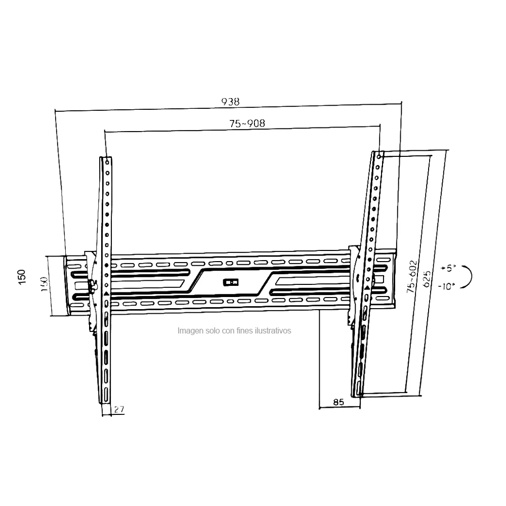 Soporte para TV, GF-P1124-1495, G-Force pantallas de 43-100 pulgadas - Image 2