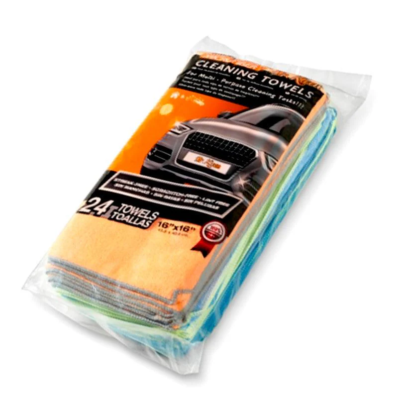 SWISS DRIVE PAQUETES DE TOALLAS DE MICROFIBRA MR. KLIN (16" X 16") (24 PZAS) (10 SETS) KLIN624 - Image 3