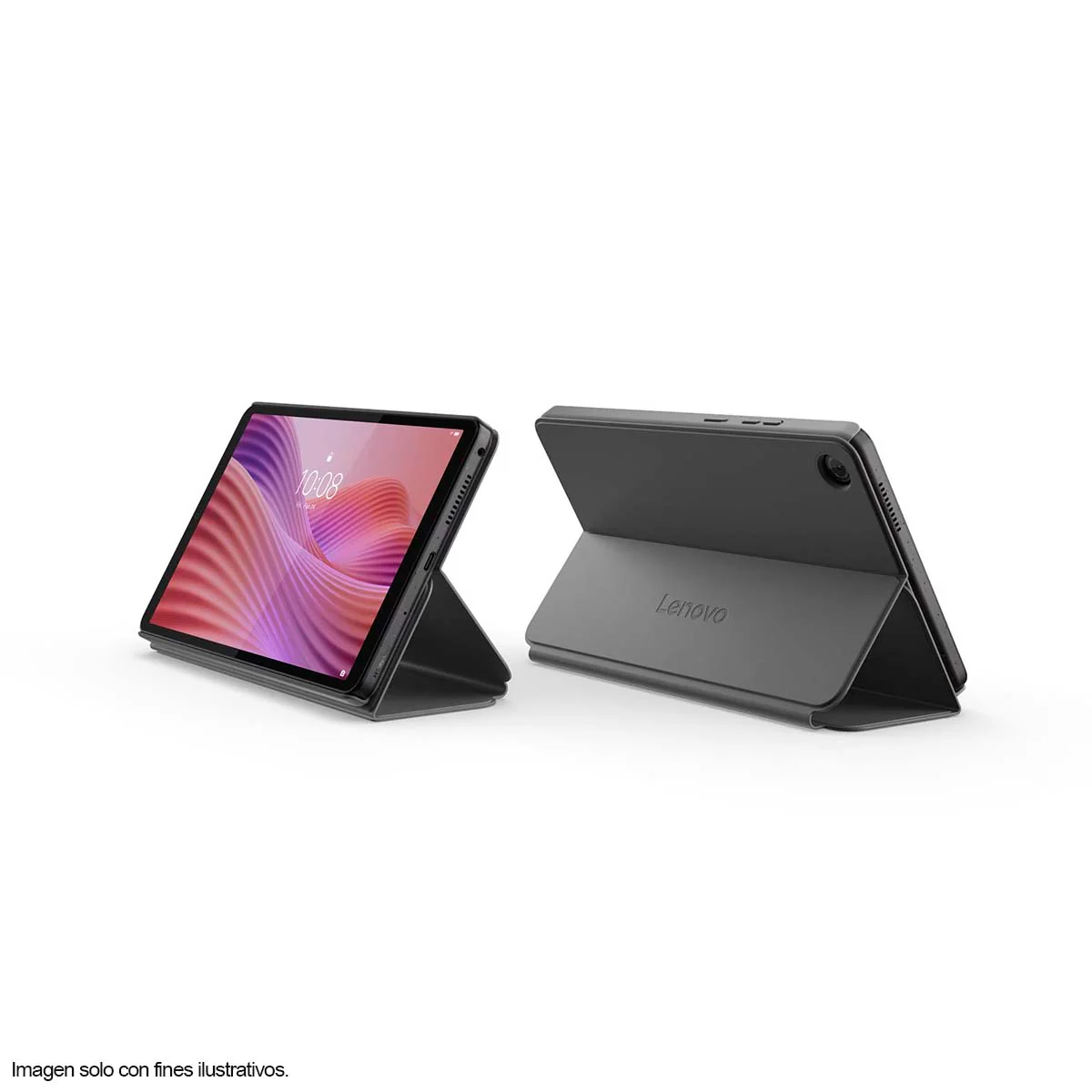 Tab One 8.7" Lenovo HD 4GB LTE Wi-Fi MediaTek Helio 128GB Luna Grey, Android 14 + Folio Case - Image 5